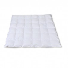 Kassettenbett 6x6 200x200 cm 90% Daunen 10% Federn 1420 g weiss